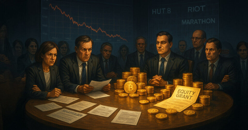 Shareholders push back against high pay for public Bitcoin miner execs after record equity grants