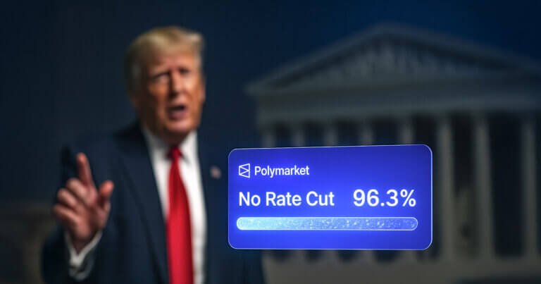Polymarket shows 96.3% odds of no rate cut next week despite Trump claiming Fed is ‘ready’ to ease