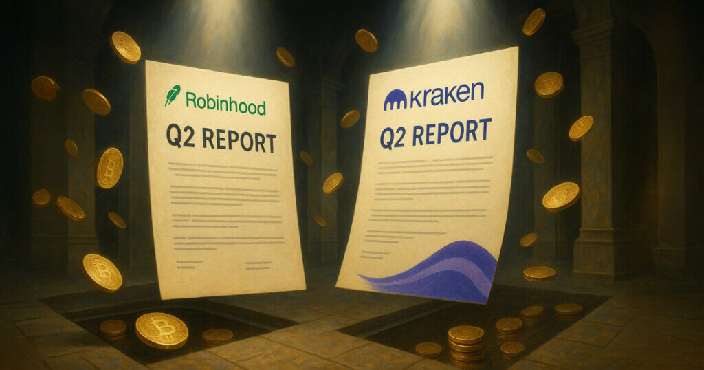 Robinhood crypto income is up 98% while Kraken had sharp QoQ decline
