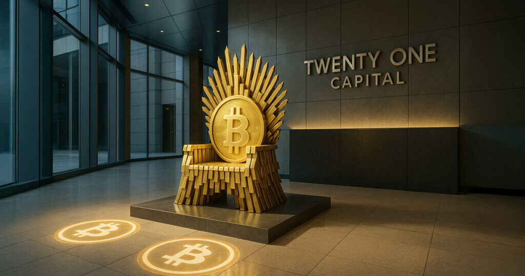 Twenty One Capital rises to 3rd largest Bitcoin holder following 5,800 BTC boost from Tether