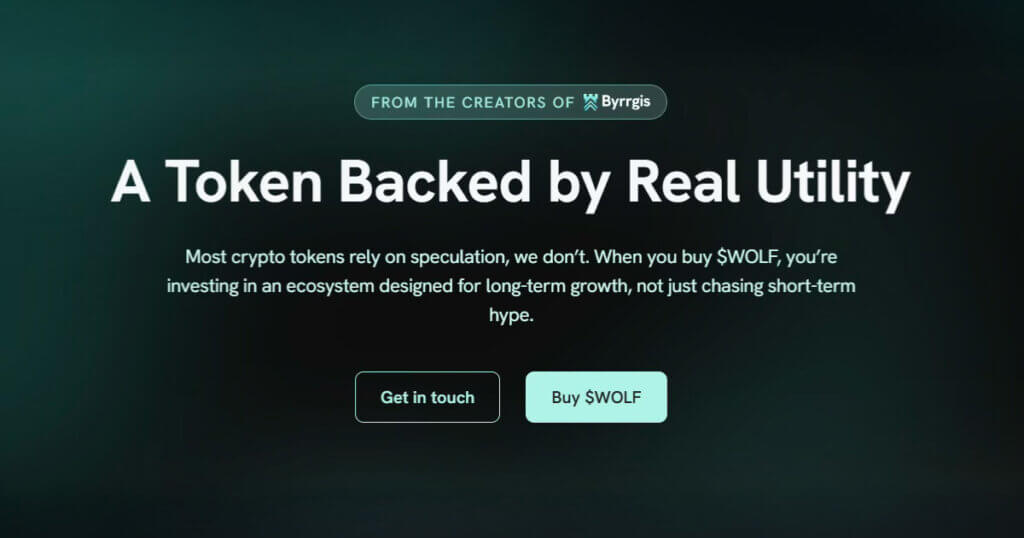 Wolf Token ($WOLF) lists on BitMart and CoinMarketCap amid Byrrgis’ Solana DeFi push