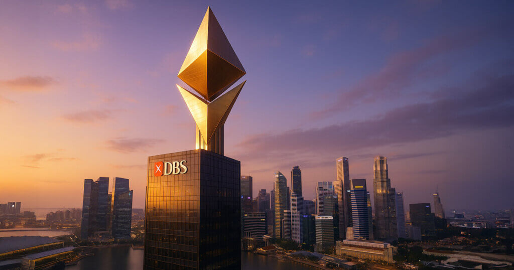 A large golden Binance logo is displayed on a throne-like pedestal, surrounded by Bitcoin and Ethereum symbols with market charts in the background - Cover art/illustration via CryptoSlate. Image includes combined content which may include AI-generated content