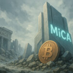Legacy exchanges collapse as new MiCA-compliant platforms rise, reshaping the crypto landscape - Cover art/illustration via CryptoSlate. Image includes combined content which may include AI-generated content