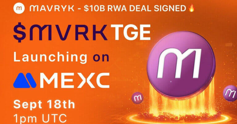 RWA Blockchain Mavryk Announces Mainnet Token Launch on MEXC