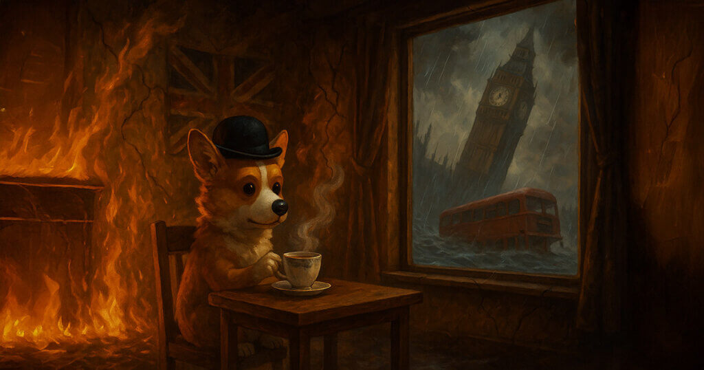 Coinbase presents a darkly comic take on the state of the UK with ‘Everything Is Fine’ campaign