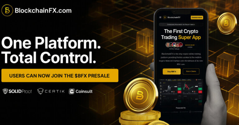 BlockchainFX Raises $7.24M in Presale as First Multi-Asset Super App Connecting Crypto, Stocks, and Forex Goes Live in Beta