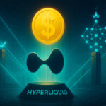 Validator beams converge on a dollar-stablecoin rising above Hyperliquid’s logo as a crowned node cluster signifies Native Markets being chosen to issue USDH.