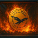 World Liberty Financial’s WLFI token is depicted burning inside a corporate incinerator vault - Cover art/illustration via CryptoSlate.