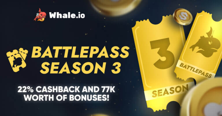 Whale.io Launches Battlepass Season 3, Featuring $77,000 in Crypto Casino Rewards