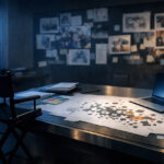 Modern workspace with laptop and creative design boards, illustrating AI creating new jobs for developers and expanding opportunities across creative industries