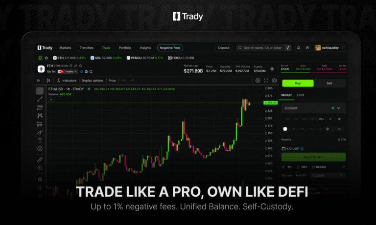 Trady Introduces Modular Architecture for Self-Custody Trading Across Multi-Chain Networks