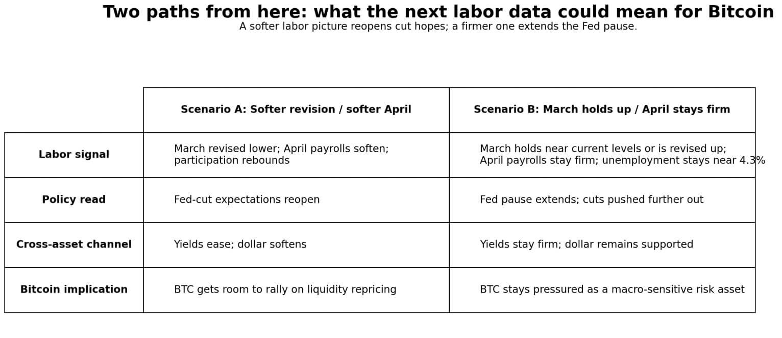 Two paths for Bitcoin