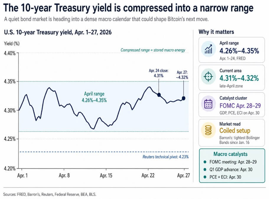 Bitcoin and the 10-year Treasury yield