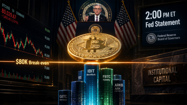 Bitcoin heads into Fed decision today at the exact price where its strongest holders may finally sell