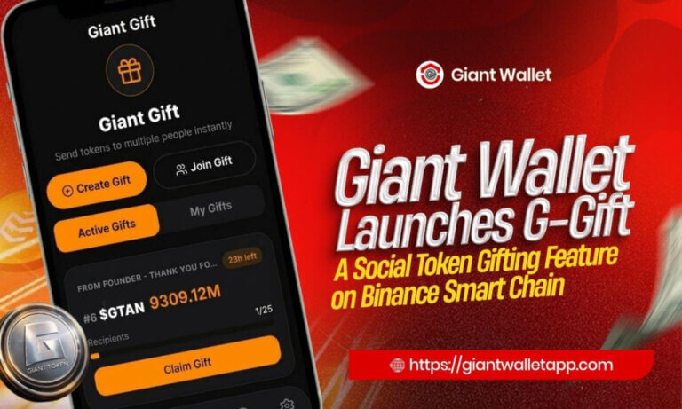 Giant Wallet Launches G-Gift — A Social Token Gifting Feature on Binance Smart Chain