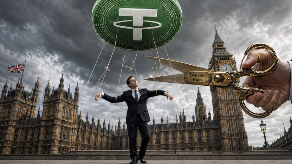 UK moves to curb crypto-linked political donations after Tether billionaire bankrolls Reform