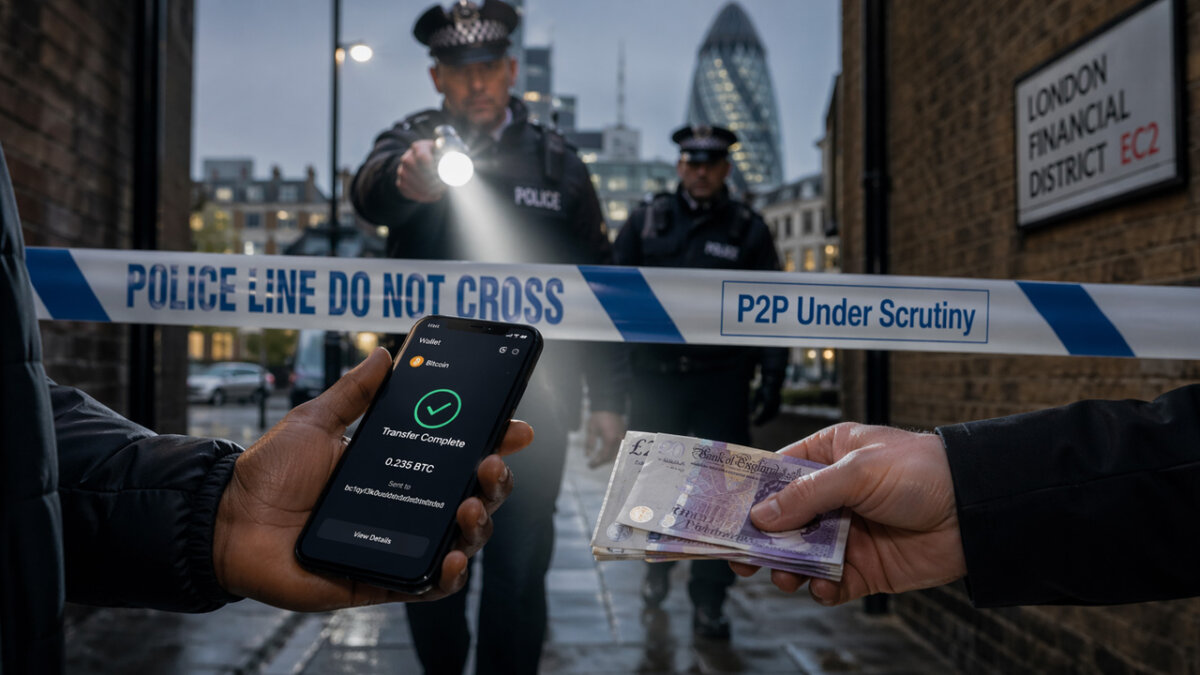 UK police raids on people trading crypto for cash raises a hard question about financial freedom