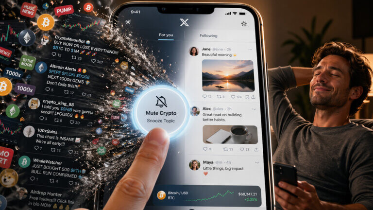 User mutes crypto noise on X as Bitcoin liquidity faces new pressure from rising US Treasury yields