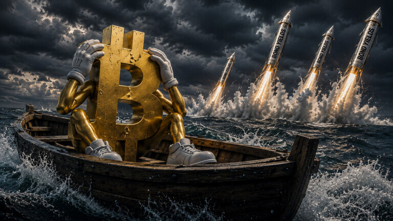 Global financial crisis fears grow as bond yields hit 1998 levels and Bitcoin drops below $80,000