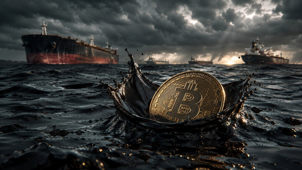Bitcoin sinks into oil-contaminated waters near tanker ships as Iran conflict and Hormuz disruption create new macro risks for global markets and crypto investors