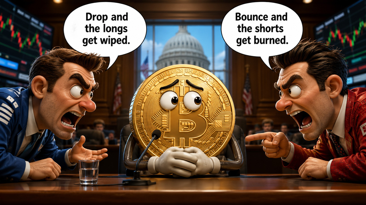 Bitcoin caught between bullish and bearish traders arguing over liquidations