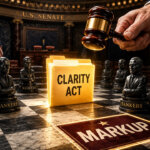 Featured image for Banking lobby attempts to kill Clarity Act’s stablecoin progress as markup is scheduled for next week
