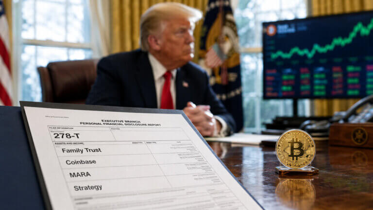 Trump family trust bought Coinbase and these crypto-related stocks in Q1, ethics filing shows