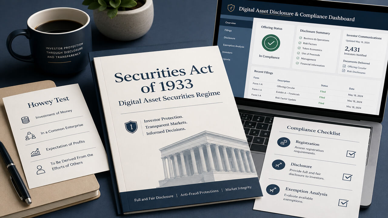 Securities Act of 1933 Digital Asset Securities Regime (USA) | Crypto Laws