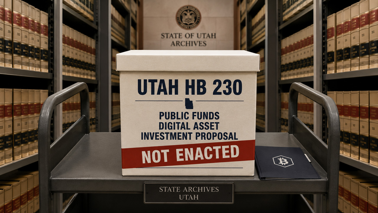 Utah Public Funds Digital Asset Investment Regime (HB 230 – Not Enacted)