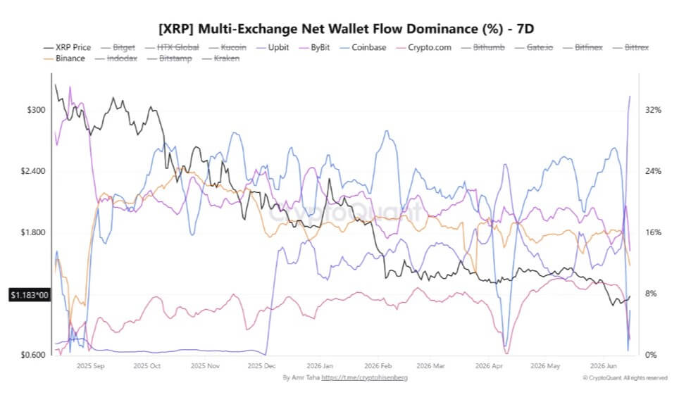 XRP Exchange Net Flow