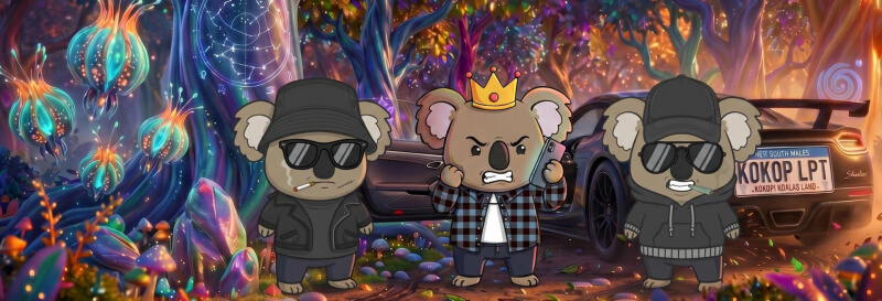 Kokopi Koalas NFT ecosystem featuring customizable traits and community-driven collectibles