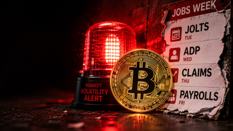 Bitcoin faces first jobs-week test as US job openings data arrives before Friday payrolls