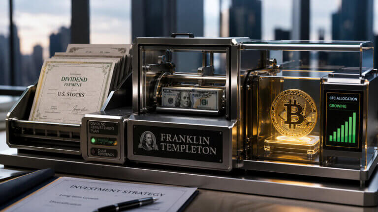 Franklin Templeton new ETFs would convert US companies stock dividends into Bitcoin exposure
