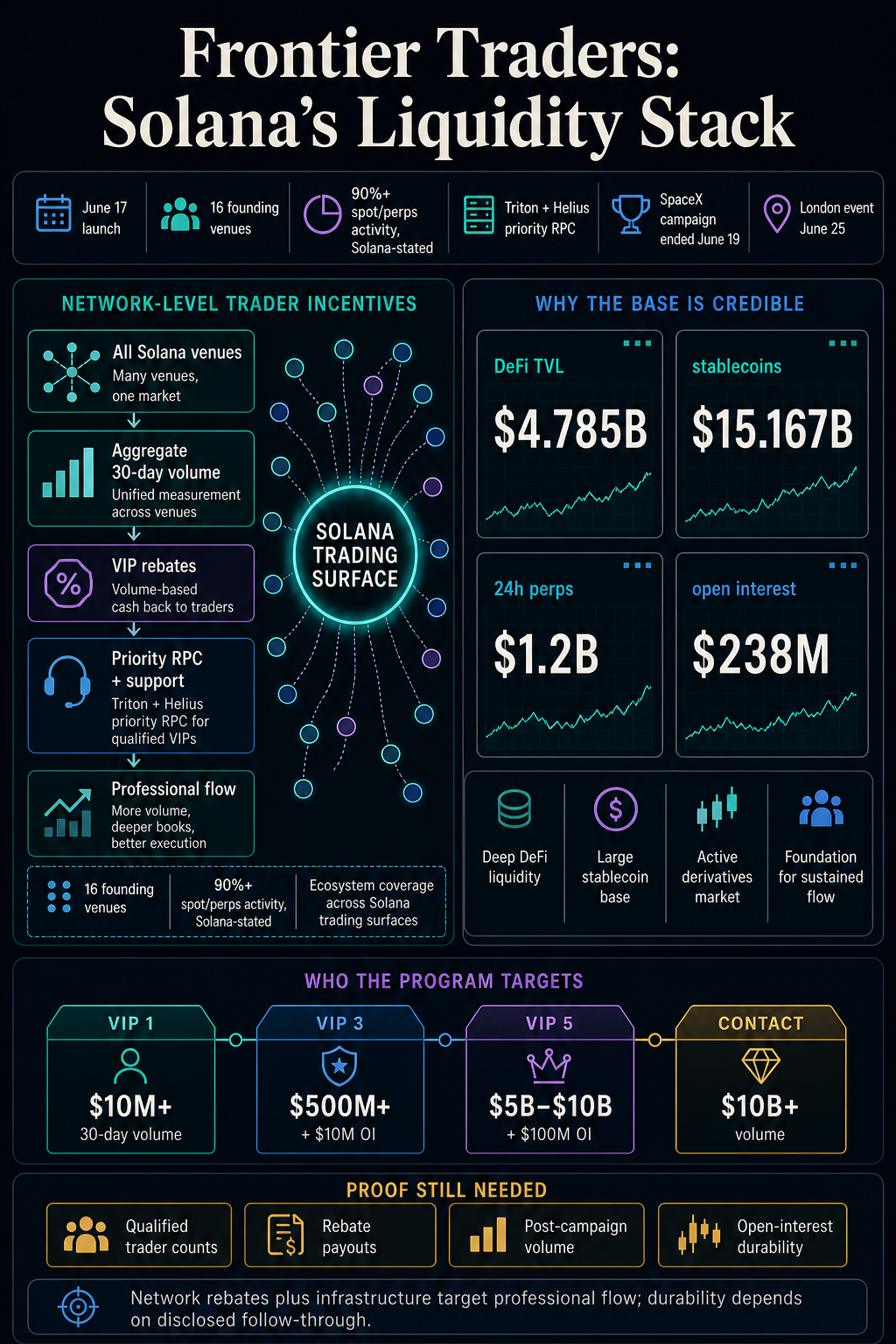 Solana is subsidizing high-volume traders before on-chain markets prove the activity can stick