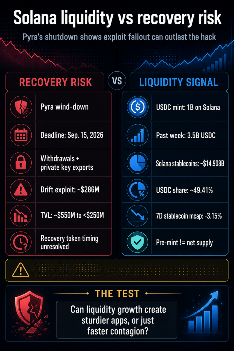 Neir Pyra Solana’s $1B USDC mint collides with DeFi app shutdown as users face ...