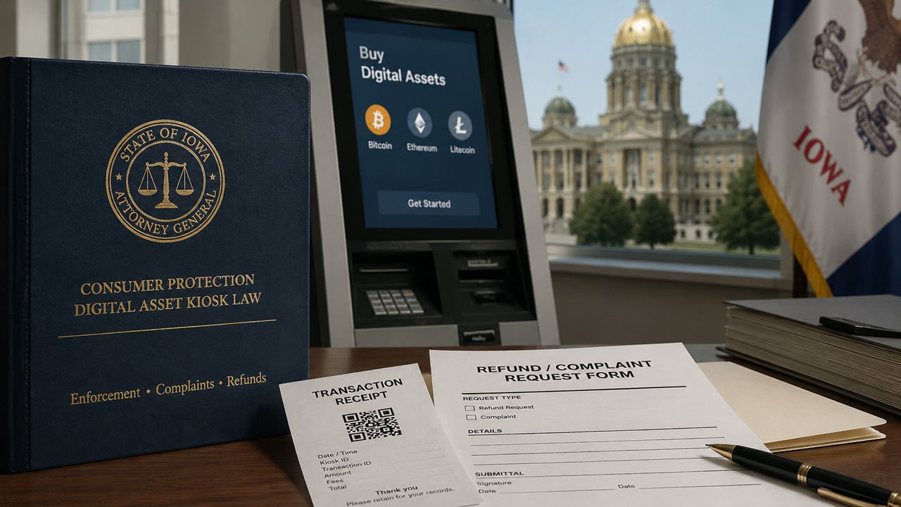 Iowa Digital Financial Asset Transaction Kiosk Fee Law