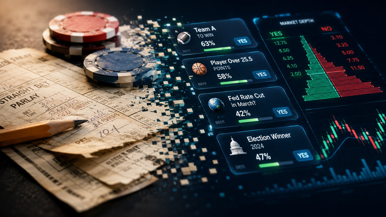 Legacy sportsbooks are chasing prediction markets that already trade billions each month