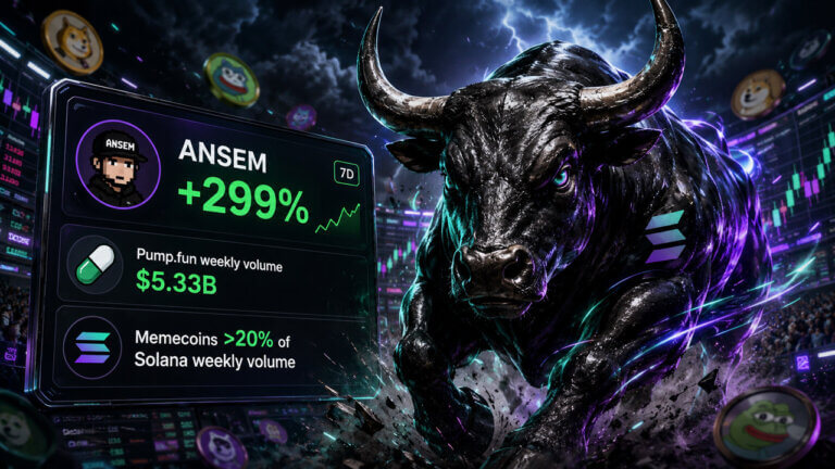 ANSEM surges 299% as Solana memecoin activity returns and Pump.fun trading volume rebounds