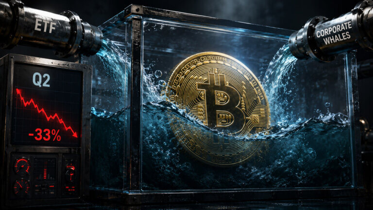 Bitcoin ETF liquidity tank shows corporate whale buying slows in Q2