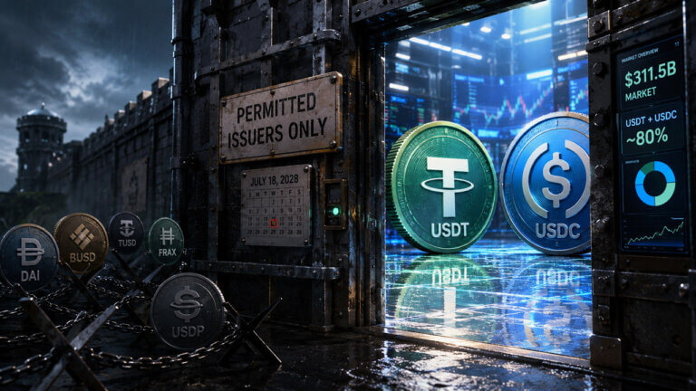 GENIUS Act permitted stablecoin issuers as USDC and USDT compete after new US stablecoin rules take effect.