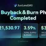 Featured image for JST Hits Record Deflationary Milestone: Over 355M Tokens Burned as JustLend DAO Revenue Fuels Value Appreciation