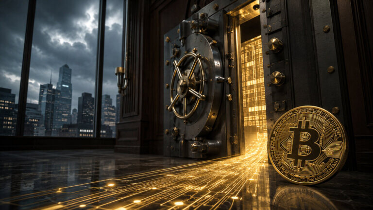 Vanguard digital assets vault concept showing Bitcoin as a pathway into institutional digital asset adoptionVanguard digital assets vault concept showing Bitcoin as a pathway into institutional digital asset adoption