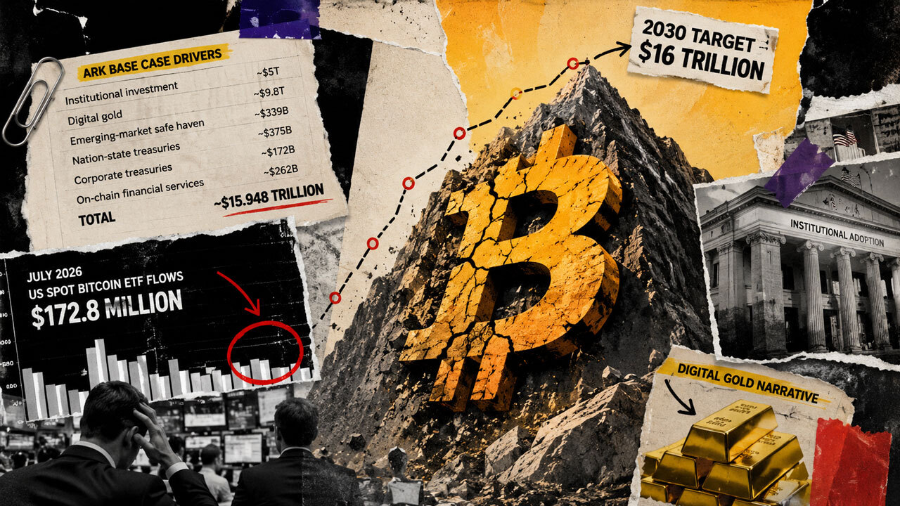 Slowing ETF demand and corporate treasury selling are breaking the math behind Wall Street’s $16 trillion Bitcoin target