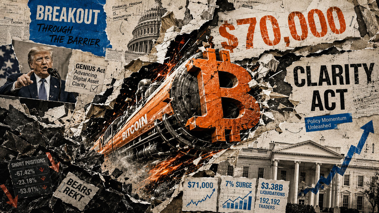 Bitcoin Surges Past $72,000 Amid Treasury Buybacks and $3.1 Billion in Short Liquidations