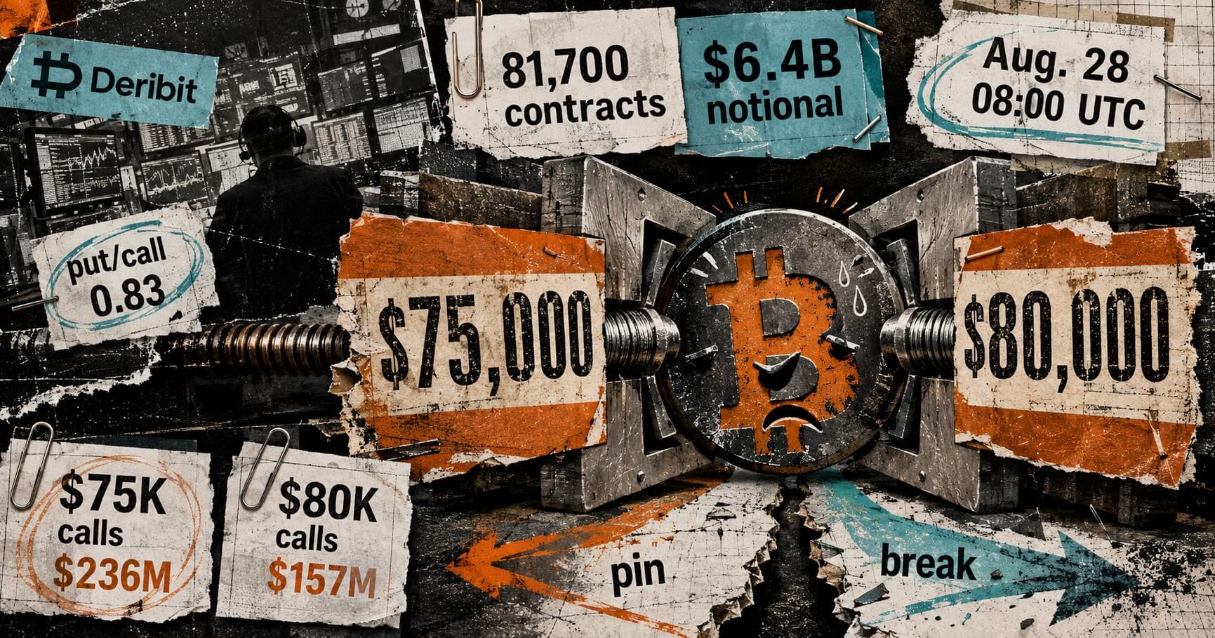 Bitcoin is trapped between $75,000 and $80,000 ahead of a massive Friday derivatives settlement