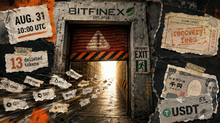 Bitfinex gives users 14 days to withdraw 13 delisted tokens or face fees and uncertain recovery