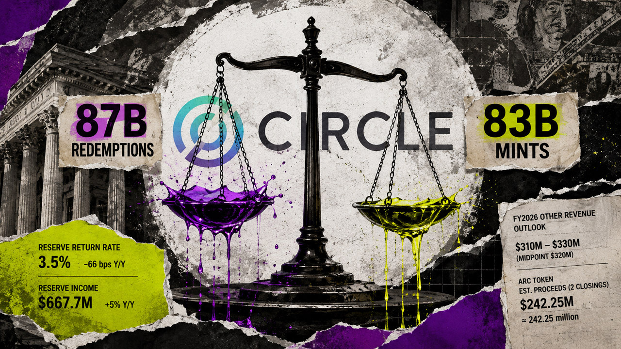 USDC redemptions just outpaced mints by $4B, but a massive new token presale is quietly doubling Circle’s revenue outlook