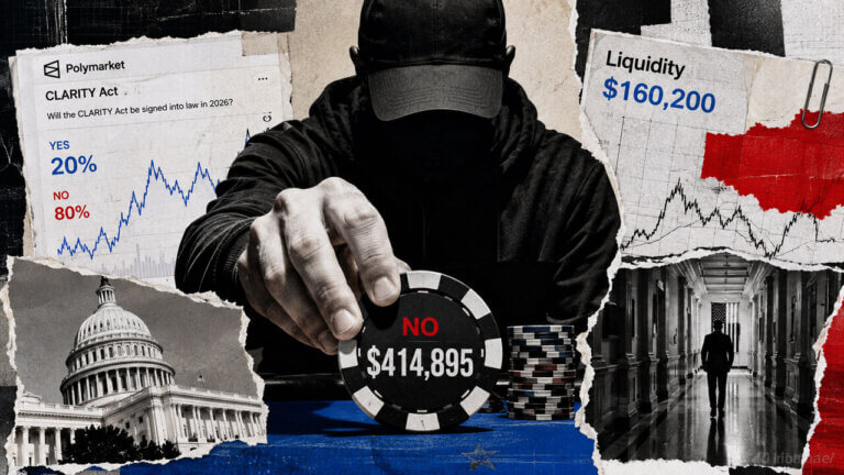 Polymarket’s 20% CLARITY Act odds sit on a market one $100K trade could radically reprice