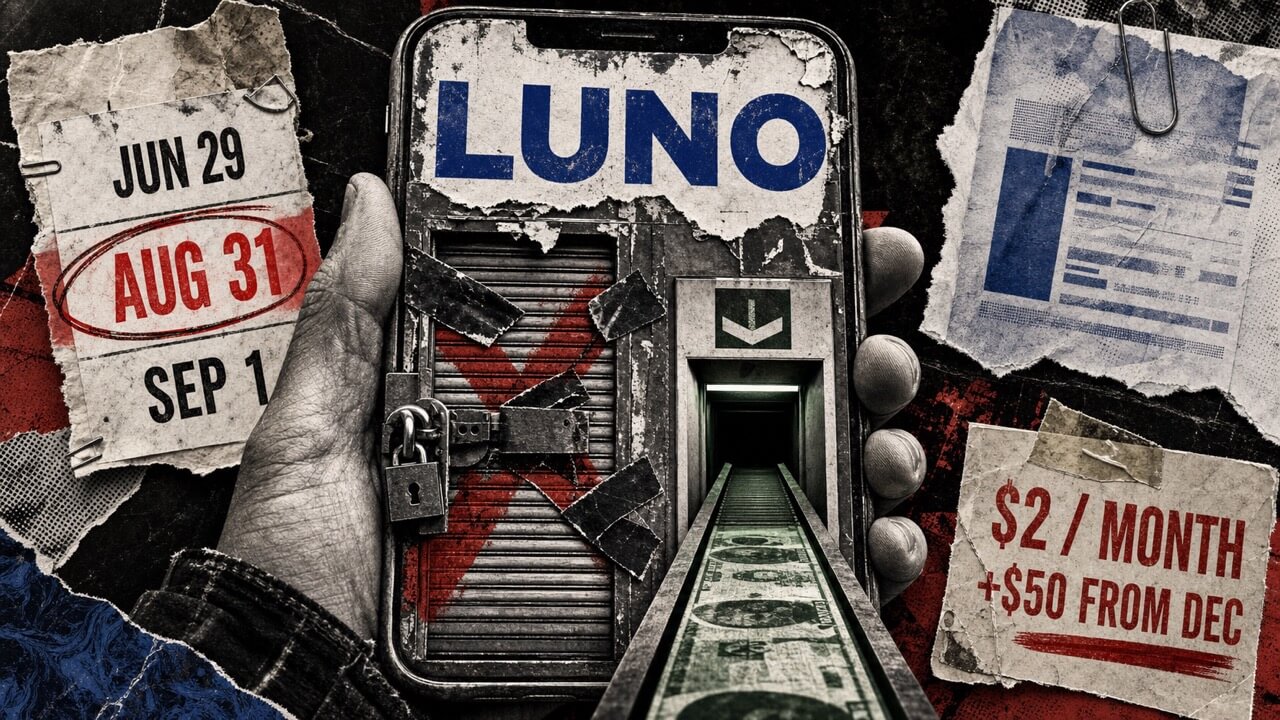 Luno, 8월 31일 현금화 마감 앞두고 크립토 이체 차단