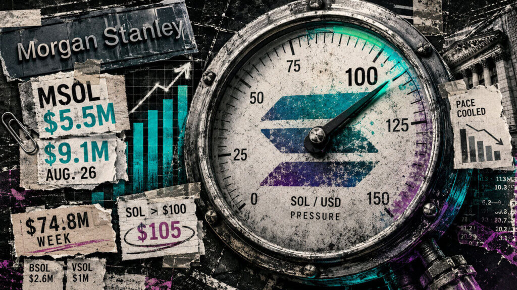 Morgan Stanley leads Solana ETF $9 million inflows as SOL jumps rises above $100